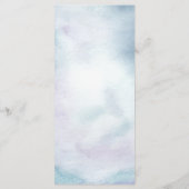 Het Menu van de weddenschap Blauwgroen Waterverf G (Achterkant)