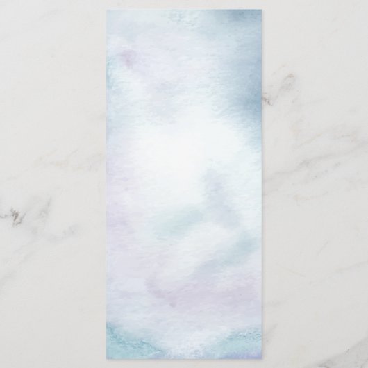 Het Menu van de weddenschap Blauwgroen Waterverf G (Achterkant)