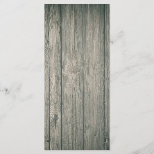 Het Menu van de weddenschap Roestend Hout & het Li (Achterkant)