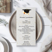 Het menu van het diner van de Modern Graduation Pa