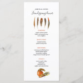 Het menu van het diner van de Thanksgiving van Mod (Voorkant)