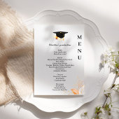 Het menu van het diner van de Whimsical Graduation