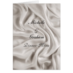 Het Menu van het huwelijk Cream Wedding Reeks