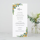 Het menu van het Vrijgezellenfeest van Greenery en (Staand voorkant)