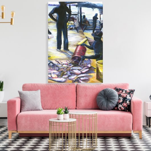 Het menu van vandaag Bahama’s Canvas Afdruk (Insitu (Woonkamer))