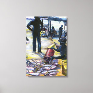 Het menu van vandaag Bahama’s Canvas Afdruk