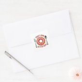 Het menu van vandaag: Eet het of verhonger - Grapp Vierkante Sticker (Envelop)