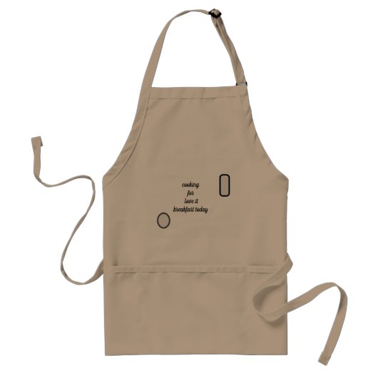 Het menu van vandaag voor elke kaart standaard schort (Voorkant)