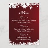 het menu voor het winterhuwelijk van rode sneeuwvl (Voorkant)