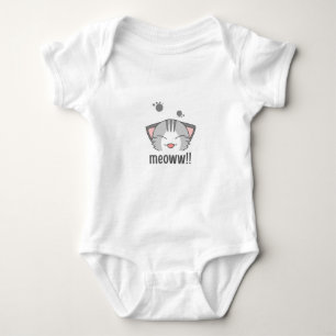 Het meoww baby jersey bodysuit ontwerp