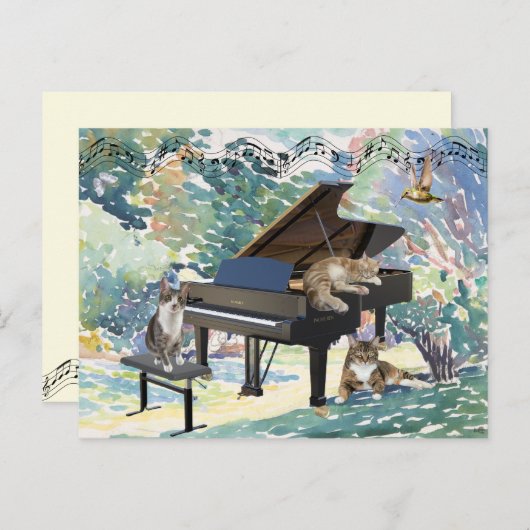 Het Meowy Musical Briefkaart (Voorkant / Achterkant)