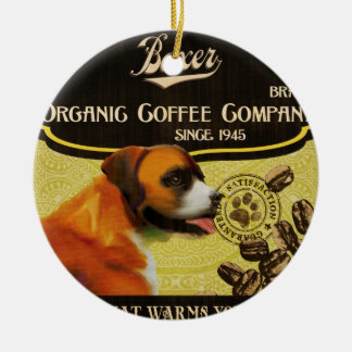 Het Merk van de bokser - Organic Coffee Company Keramisch Ornament