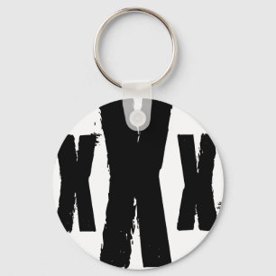 het merk van de richtliniaal sleutelhanger