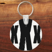 het merk van de richtliniaal sleutelhanger (Voorkant)