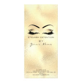 Het merken van de Lijst van de Lashes Uitbreiding  Reclamekaart (Achterkant)