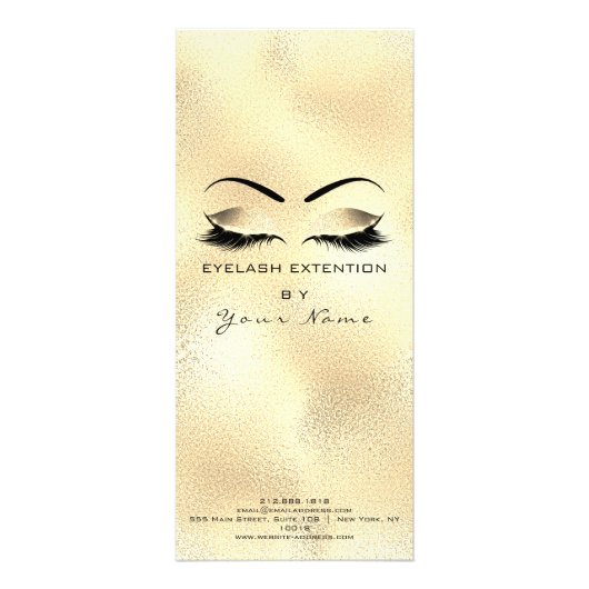 Het merken van de Lijst van de Lashes Uitbreiding  Reclamekaart (Achterkant)