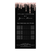 Het merken van de Lijst van de Lashes Uitbreiding Reclamekaart (Voorkant)