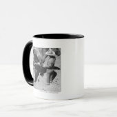 Het merken van paarden met het merk pitchfork mok (Voorkant links)