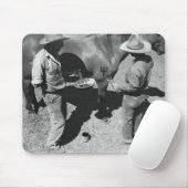 Het merken van paarden met het merk pitchfork muismat (Met muis)