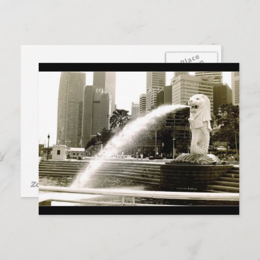 Het Merlion Briefkaart (Voorkant / Achterkant)