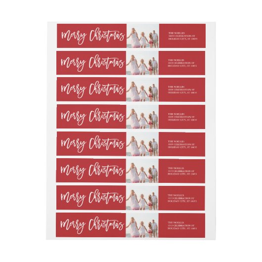 Het Merry kerstpenseel het Adres van de Terugkeer  (Vel)