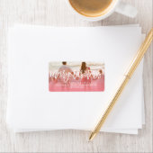 Het Merry kerstpenseel het Adres van de Terugkeer  Etiket (Insitu)