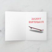 Het met een skateboard rijden van Gelukkige 18de Kaart (Binnen)