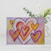 Het met elkaar verbinden van de Kunst van de Liefd Kaart (Staand voorkant)