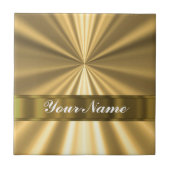 Het metaal Gouden kijken Tegeltje (Voorkant)