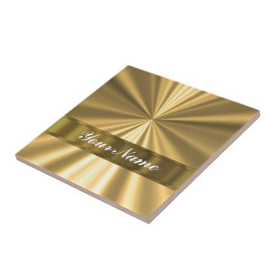 Het metaal Gouden kijken Tegeltje
