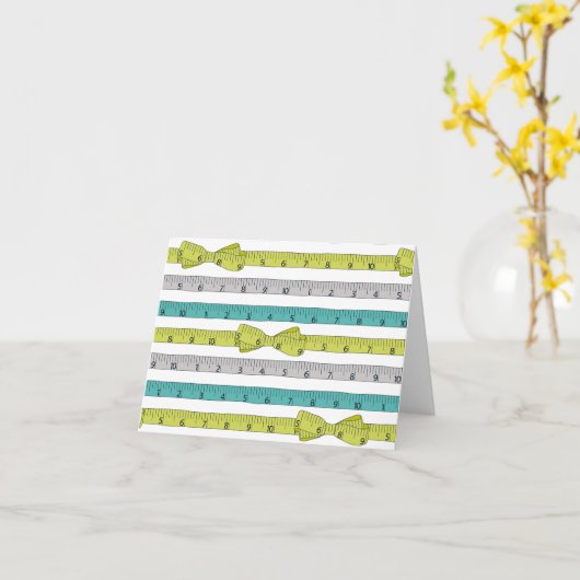 Het meten van Band notecard Kaart (Gele Bloem)