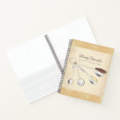 Het meten van lepels persoonlijk kookboek recept n notitieboek (Binnen)