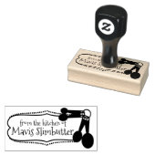 Het meten van lepels uit de keuken van stempel (Gestempeld)