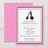 Het meten van Spoons Bridal Shower Uitnodiging (Voorkant / Achterkant)