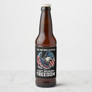 Het Metrieke Stelsel Kan Vrijheid Usa Adelaar Niet Bier Etiket