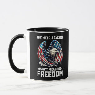 Het metrieke stelsel kan vrijheid Usa Eagle niet m Mok