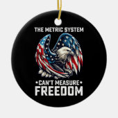 Het metrieke systeem kan de vrijheid van de Amerik Keramisch Ornament (Voorkant)