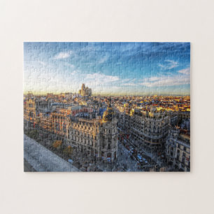 het metropolis - gebouw van de aserne van Madrid Legpuzzel