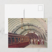 Het metrostation New York 1910 Briefkaart (Voorkant / Achterkant)