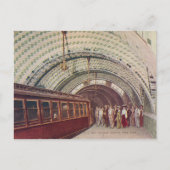 Het metrostation New York 1910 Briefkaart (Voorkant)