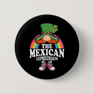 Het Mexicaanse kabouter St. Patrick's Day kostuum Ronde Button 5,7 Cm