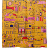 Het Mexicaanse patroon naadloos design. Decoraties Douchegordijn (Voorkant)