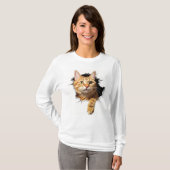 Het miauw T-shirt van de kat (Voorkant volledig)