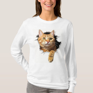 Het miauw T-shirt van de kat
