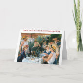 Het Middagmaal van Renoir van de Partij van het Kaart (Achterkant)