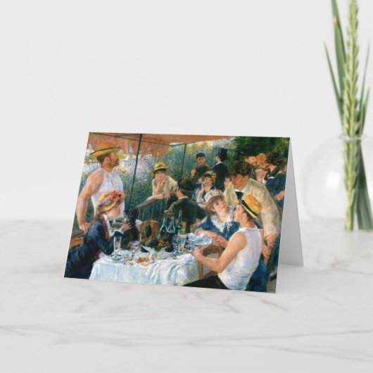 Het Middagmaal van Renoir van de Partij van het Kaart (Voorkant)