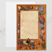 Het middeleeuws boek van de  kantoorbenodigdheden briefpapier (Voorkant / Achterkant)