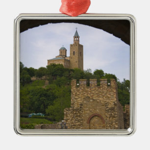 Het middeleeuwse fort van Tsarevets Metalen Ornament