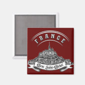 Het middeleeuwse klooster Mont Saint Michel. Frank Magneet (Voorkant / Achterkant)