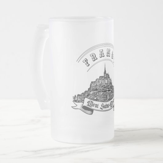 Het middeleeuwse klooster Mont Saint Michel. Frank Matglas Bierpul (Voorkant links)